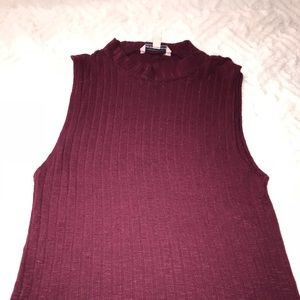 Burgundy turtle neck